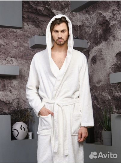 Халат махровый мужской новый