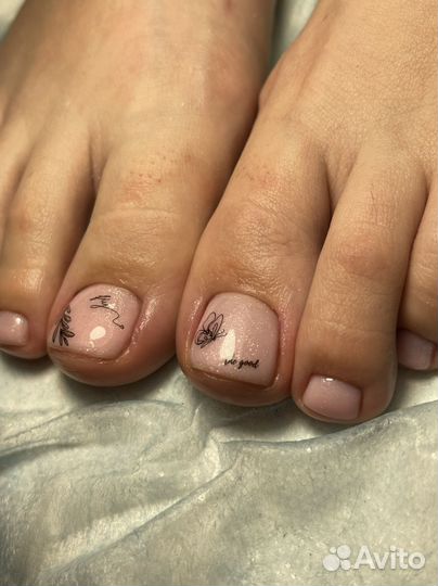 Педикюр на дому, педикюр с покрытием