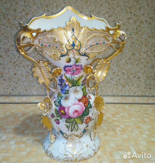 Антикварная ваза Жакоб Пети , Франция 19