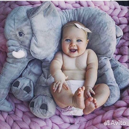 Игрушка Слоник 3 в 1 плед и подушка игрушка