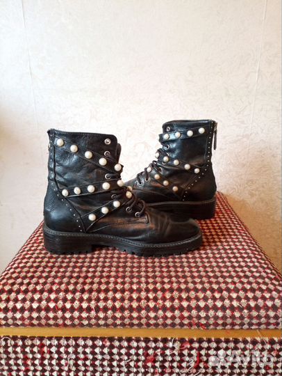 Ботинки жен Zara натур кожа весна 38р