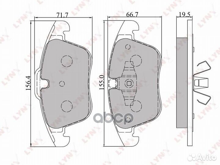 Колодки тормозные дисковые перед ford Monde