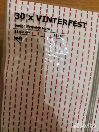 Салфетки IKEA. Трафарет кулинарный