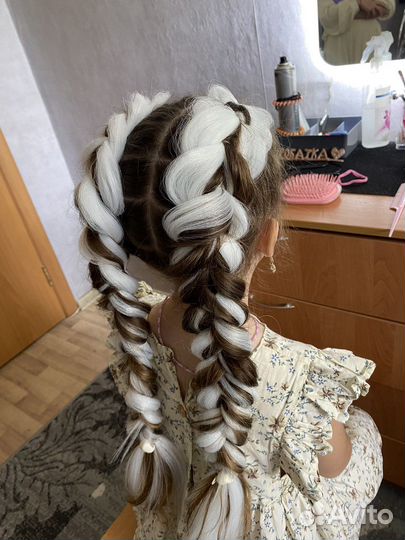 Косы, прически