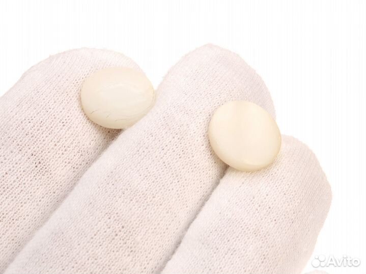 Двойные Запонки Перламутр США Винтаж