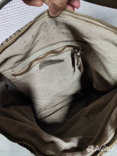 Сумка(Италия) винтаж, ручная работа, вареная кожа