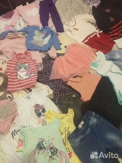 Детские вещи пакетом для девочек 104-110