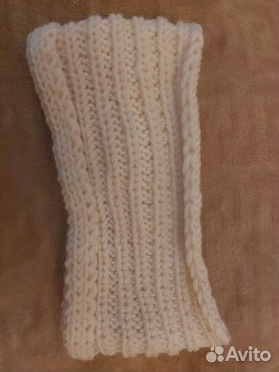 Повязка/тюрбан, вязаный, ручной работы