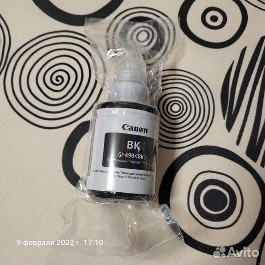 Чернила черные Canon GI-490