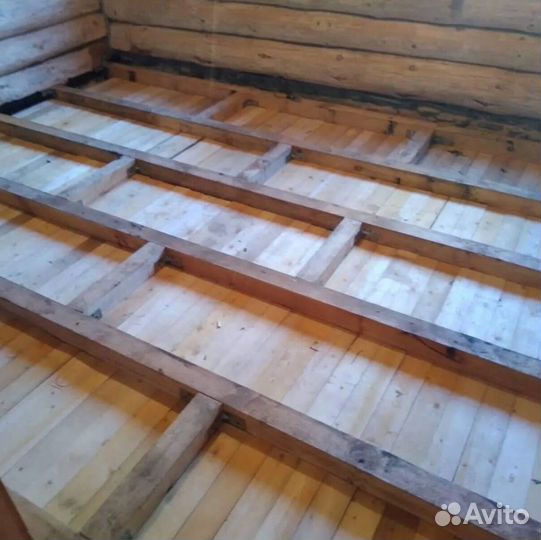 Подъем дома, замена венцов/ замена полов и лаг