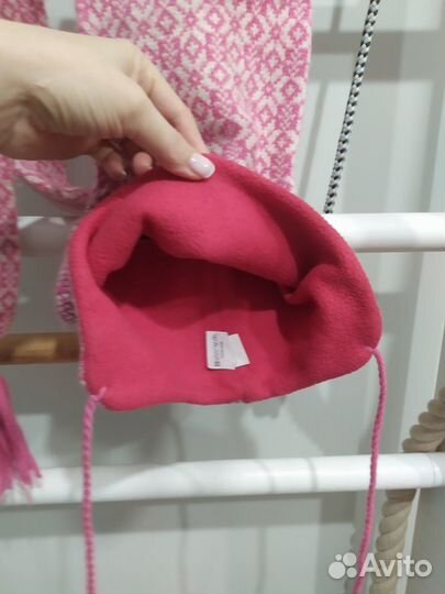 Шапка-шарф ч/шерсть теплая Эстония