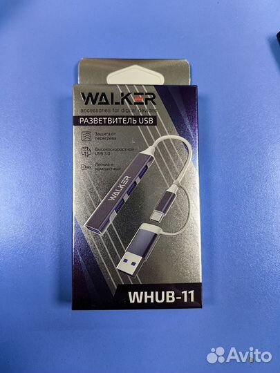 USB/Type C HUB Walker whub-11 4USB 3.0