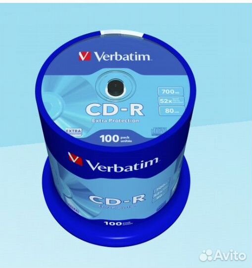 CD-R Диск Extra Protection cake BOX 100 шт. 52x 70