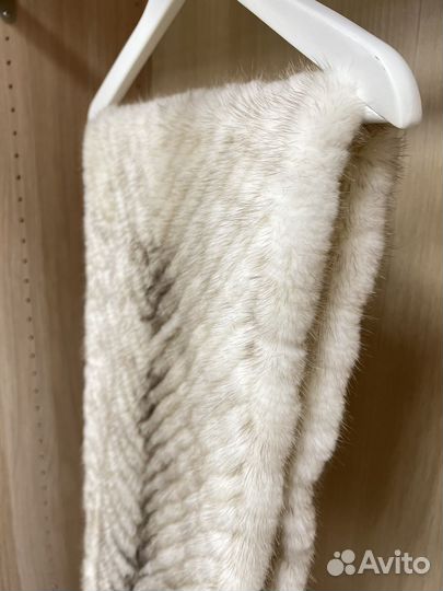 Женский шарф палантин натуральная норка