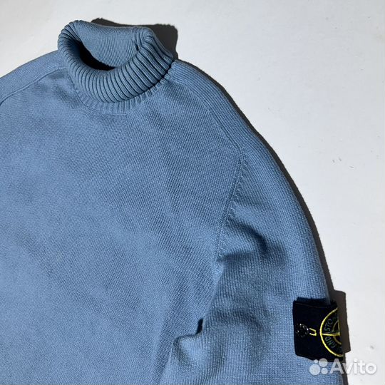 Свитер Stone Island Crew Neck Blue Sweater