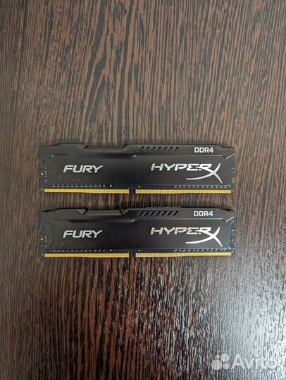 Оперативная память HyperX Fury 4 гб DDR4 2400 мгц