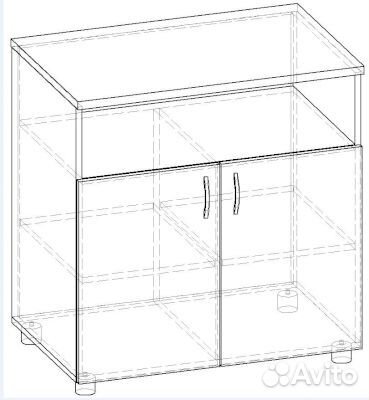 Тумба под оргтехнику Лидер Т.021.800-01