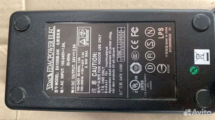 Блок питания чекового принтера star TSP