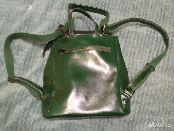 Женская сумка рюкзак из натуральной кожи