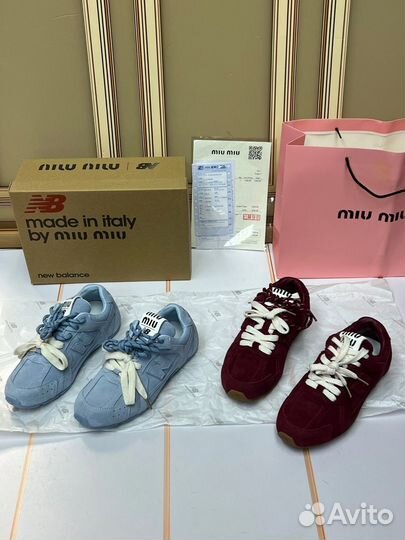 New balance/MIU MIU коллаборация кроссовки женские