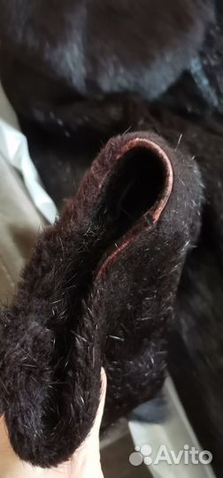 Шуба норковая чёрная 48 размер
