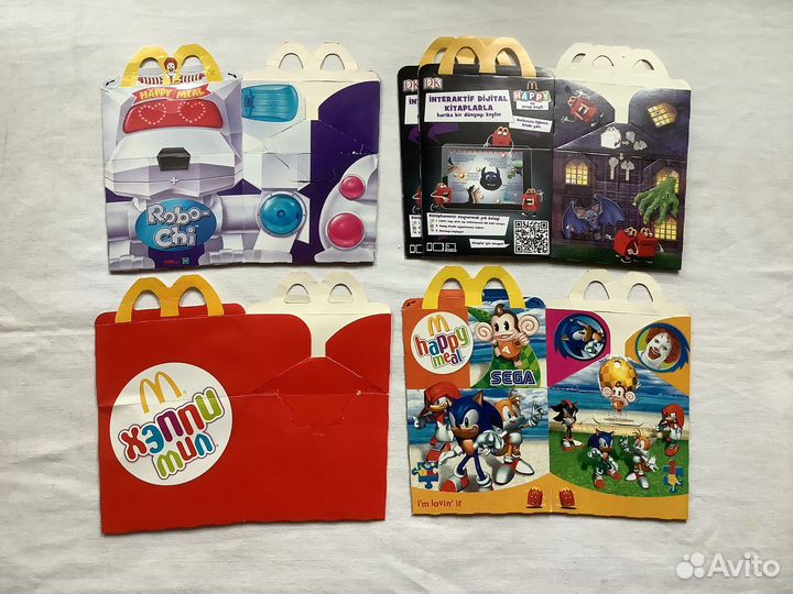 Коробки Happy meal Макдональдс