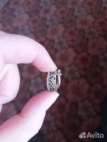 Серьги серебро