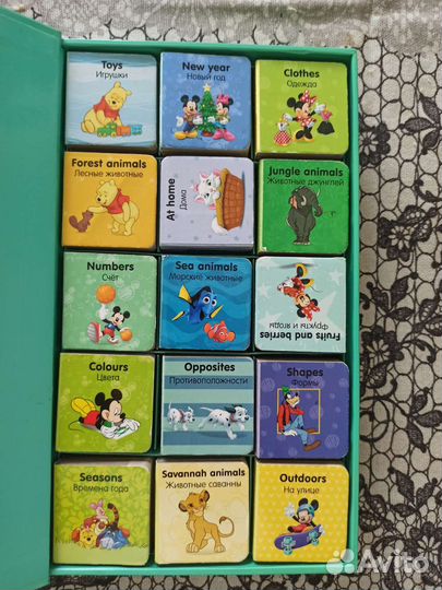 Мои первые слова (английский) книга - кубики