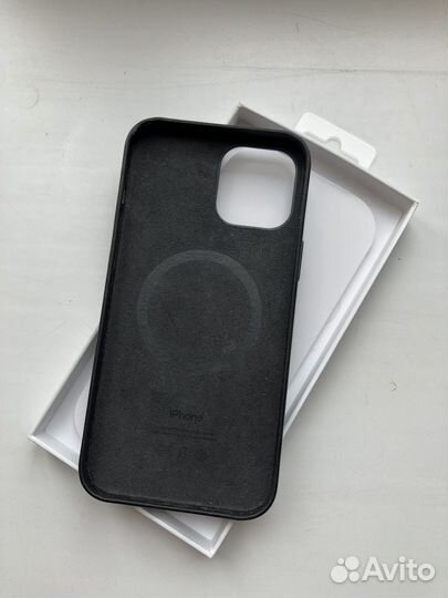 Оригинальный кожаный чехол на iPhone 12 pro max