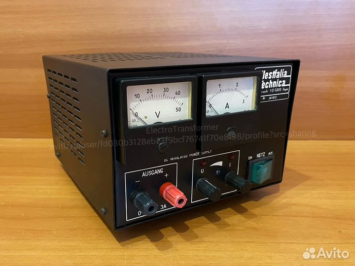 Блок питания 0-40V, 0-3А, Westfalia Technika