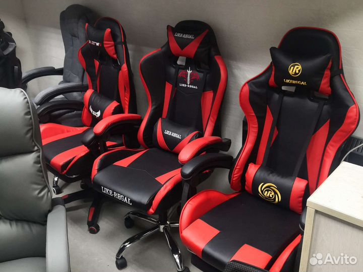 Игровые и классические кресла из экокожи