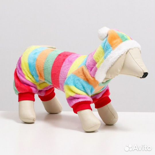 2 шт. Комбинезон 'Радуга' с капюшоном, размер M (д