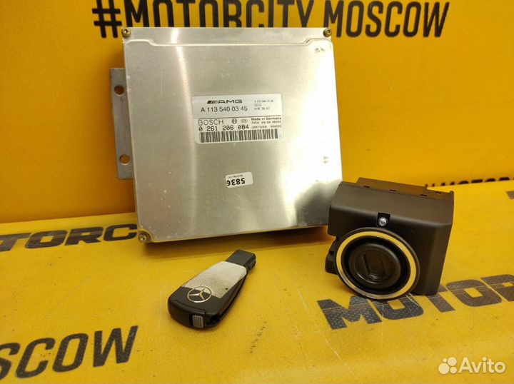 Эбу и замок зажигания Mercedes-Benz W220 M113.986