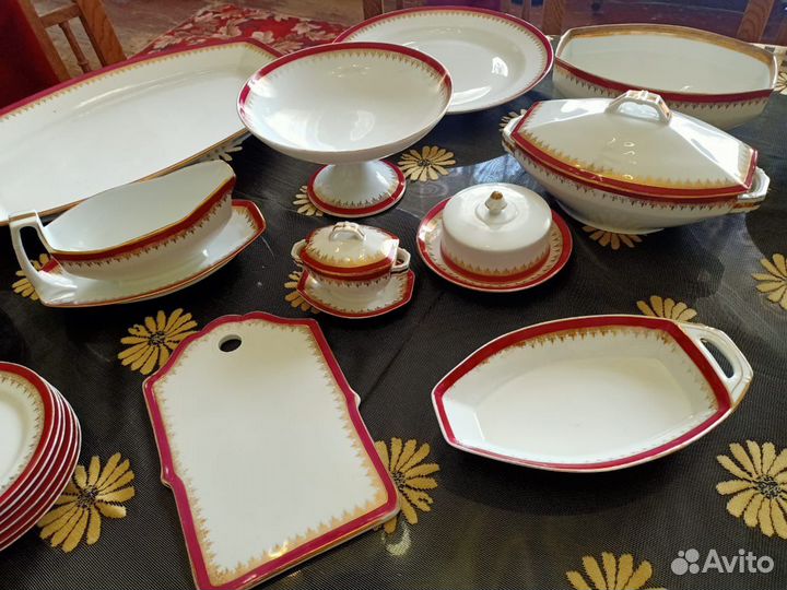 Сервиз столовый, Кузнецов, 19век