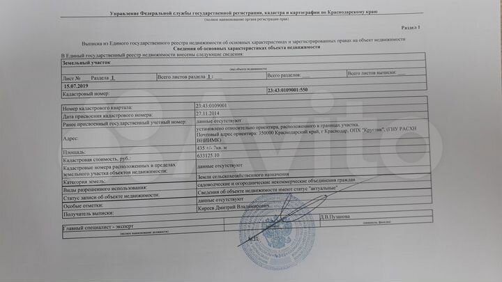 Участок 4,4 сот. (СНТ, ДНП)