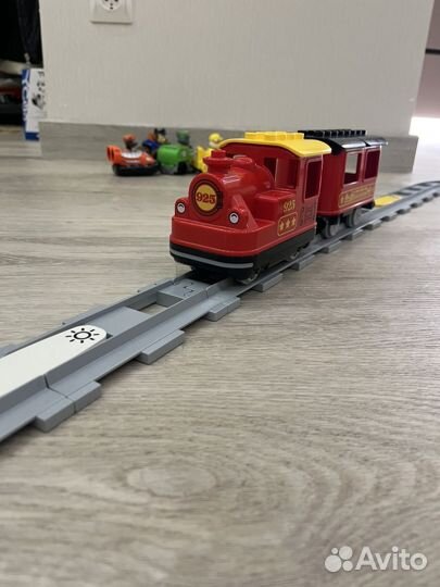 Конструктор lego duplo поезд на паровой тяге+мост