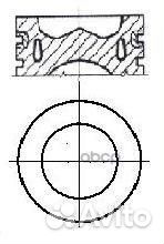Поршень dm88.00x2.50x2.00x2.50 +0,40 1шт 87-1