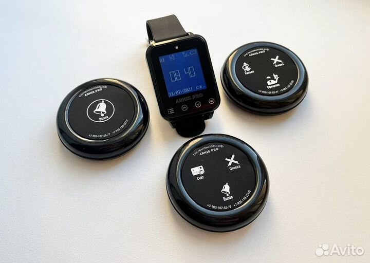 Кнопка вызова официанта широкий ассортим и часы