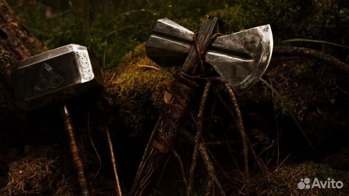 Топор кованый ручной работы Гром