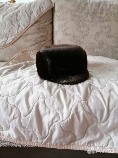 Норковая шапка мужская