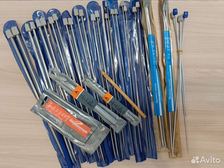 Спицы прямые, круговые и крючки для вязания