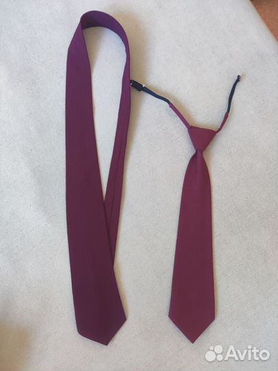 Галстук бордовый