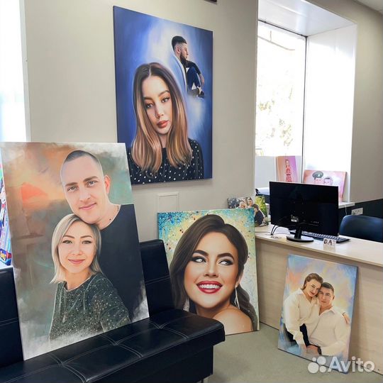 Портрет на холсте по фото