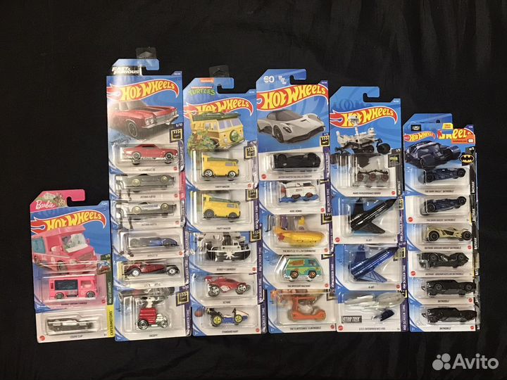 Машинки Hot Wheels Screen Time и тематические