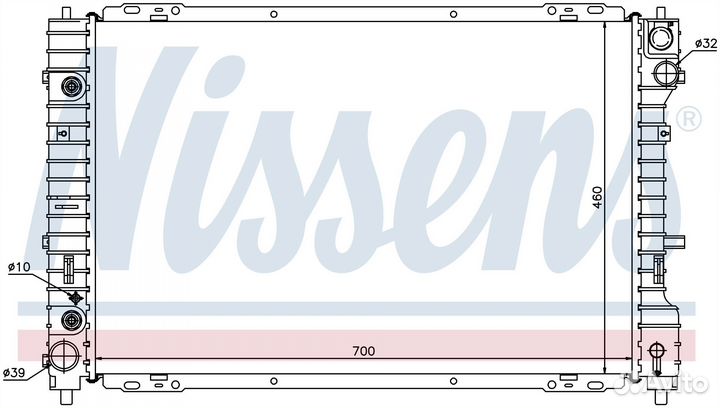 Радиатор ford maverick 3.0 2001