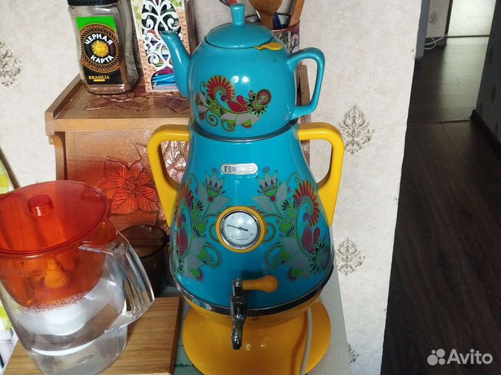Самовар с заварником электрический