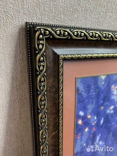 Картина вышитая крестом ручная работа