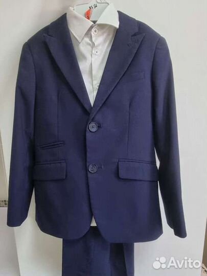 Школьный костюм для мальчика 128 синий