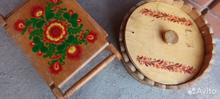 Хлебница деревянная СССР