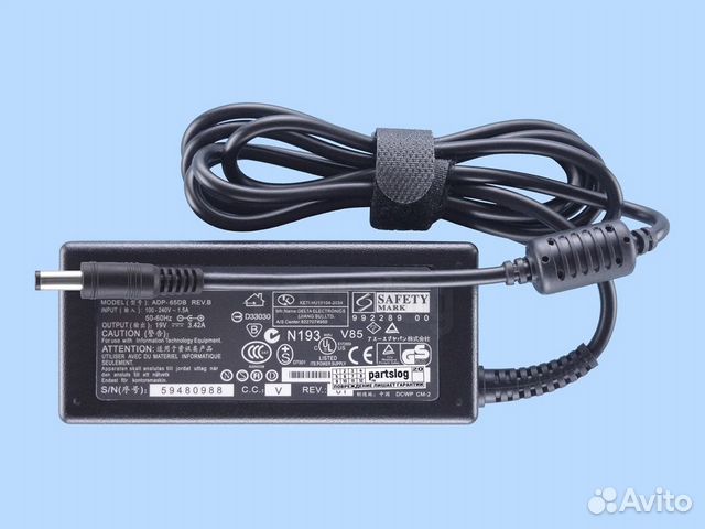 Блок питания для Asus 19V 3.42A 5.5x2.5mm 65W Прям